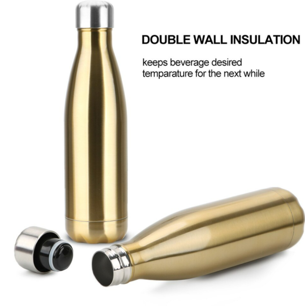 Double Wall Vacuum Insulated Stainless Steel Bottle (750ml)(Black) - Image 4