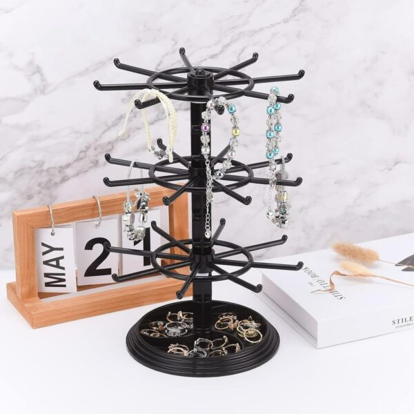 Rotating Jewelry Display Holder (3 Tier) - Image 5