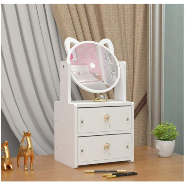 Mini Dressing Table Make-Up Cosmetic Organizer - Image 4