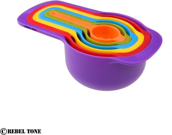 Colourful Measuring Cups and Spoons - Image 5