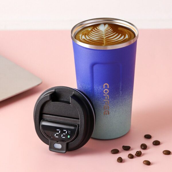 Smart Thermos Stainless Steel Coffee Cup (500ml) - Image 3