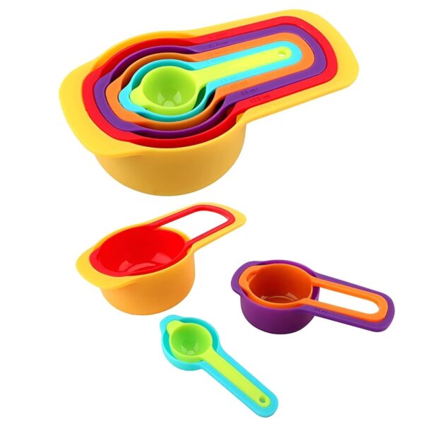 Colourful Measuring Cups and Spoons - Image 3