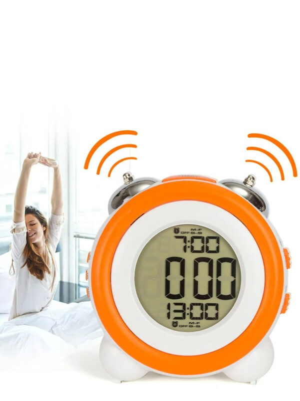 Dual LED Night Light Digital Alarm Clock - Image 5