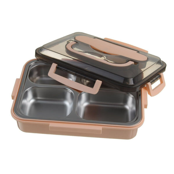 Four Compartment Rectangular Lunch Box