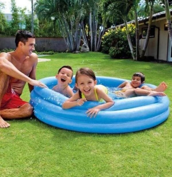 Inflatable Fun Crystal Blue Kids Swimming Pool (168cm) - Image 3