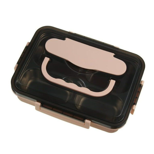 Four Compartment Rectangular Lunch Box - Image 3