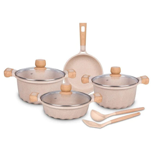 Non-Stick Induction Bottom Cooking Pot Set - Image 3