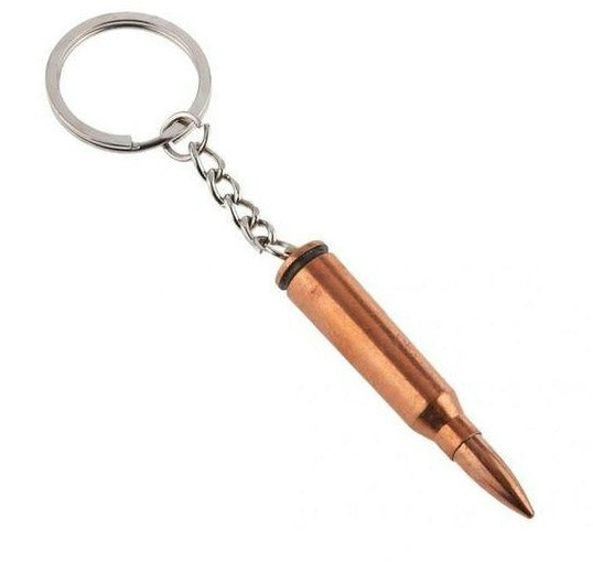 Long Rifle Bronze Gun Bullet Keyring