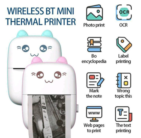 Mini Pocket Wireless Bluetooth Thermal Printers - Image 3