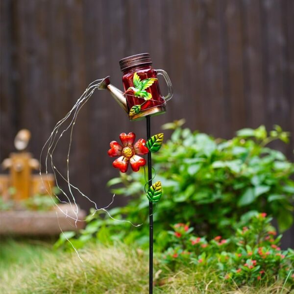 Solar Mason Jars Watering Can - Image 3