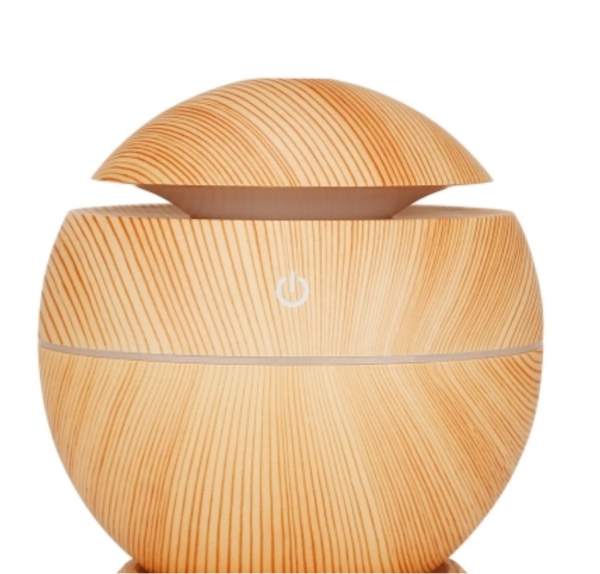 Mini Round LED Ultrasonic Aroma Humidifier (130ml) - Image 3