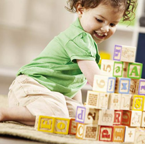 Education Wooden ABC Blocks in Box (48 pcs) - Image 5