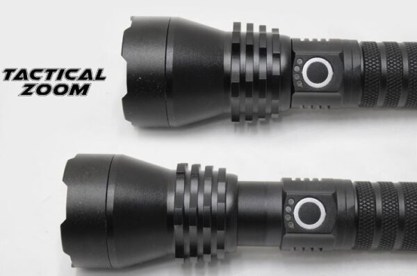 Chargeable Tactical Zoom Waterproof Torch - Image 4