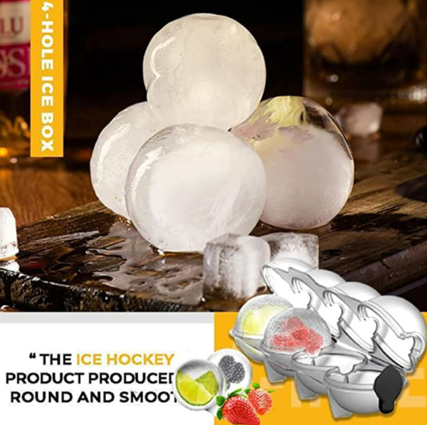 DIY 4 Holes Round Ice Ball Tray - Image 4