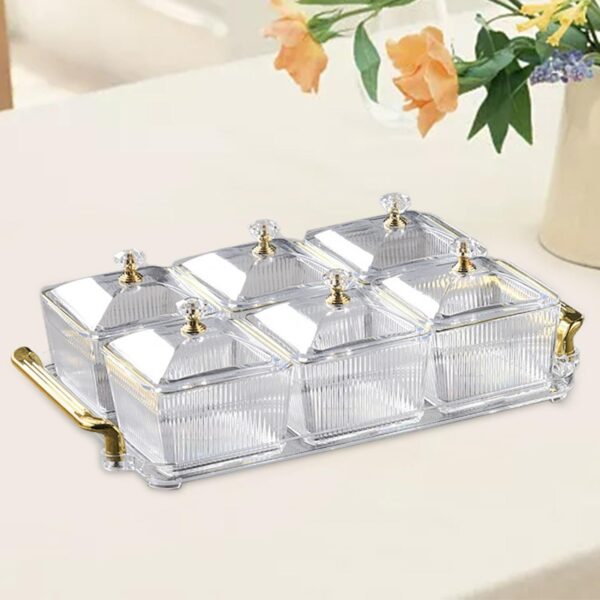 Multifunctional Snacks Dish Tray (6 Bowls)