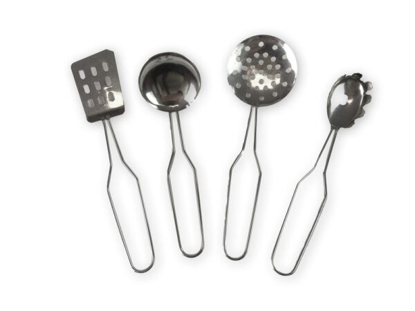 Stainless Steel Kitchen Set Toy For Kids (11 pcs) - Image 3