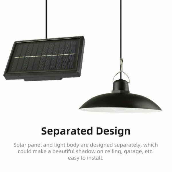 Solar LED Hanging Pendant Light - Image 3