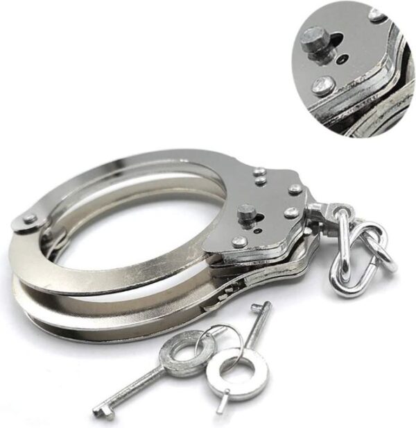 Metal Handcuffs With Key - Image 3