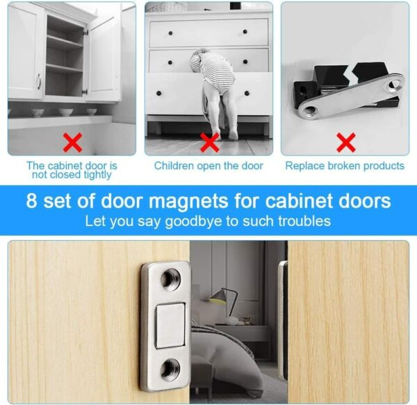 Universal Cabinet Door Magnets (8 pcs) - Image 5