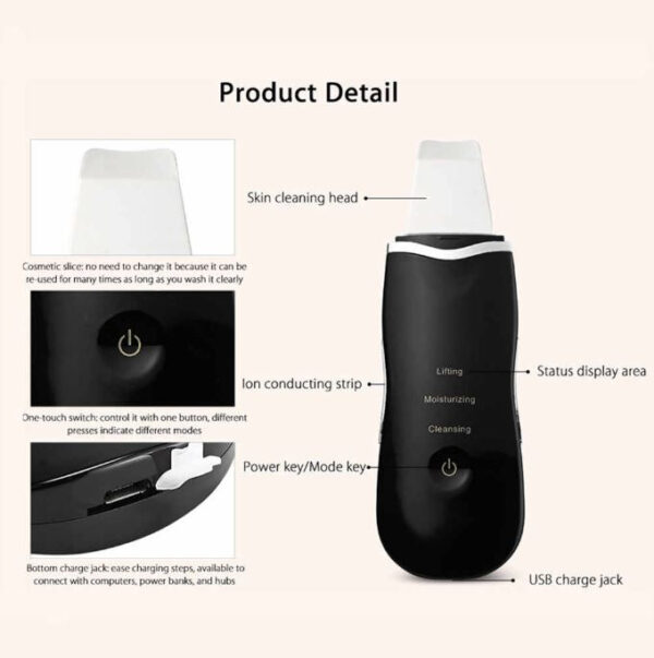 Rechargeable Ultrasonic Facial Cleanser - Image 4