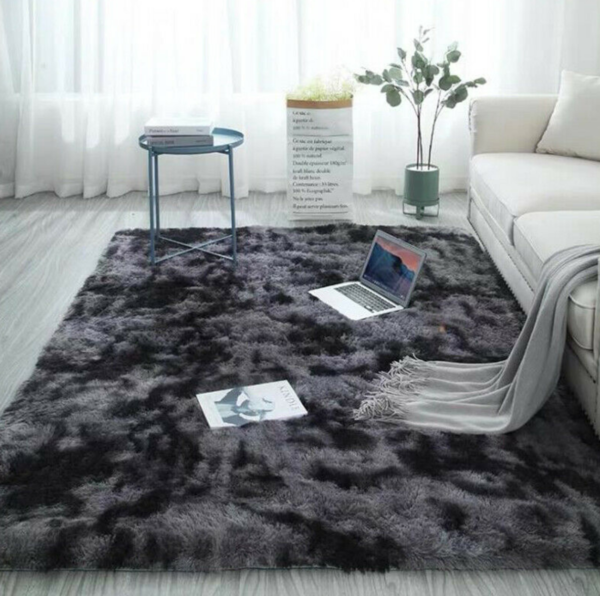 Fluffy Shaggy Runner (Dark Grey)