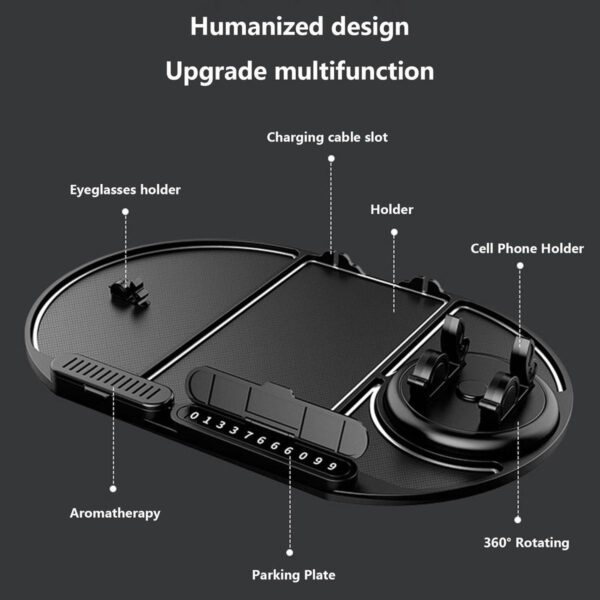 Car Dashboard Sticky Dash Grip Mat Phone Holder - Image 5