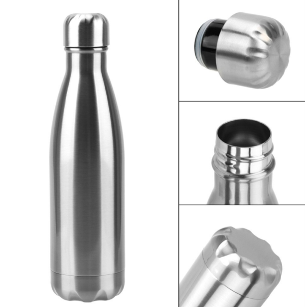 Double Wall Vacuum Insulated Stainless Steel Bottle (750ml)(Black) - Image 5