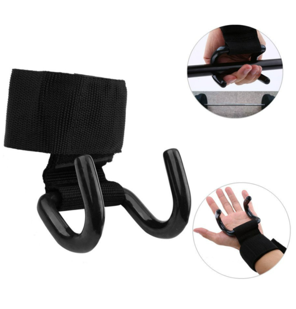 Weightlifting Rod Hook Wrist Support Strap (2 pcs)