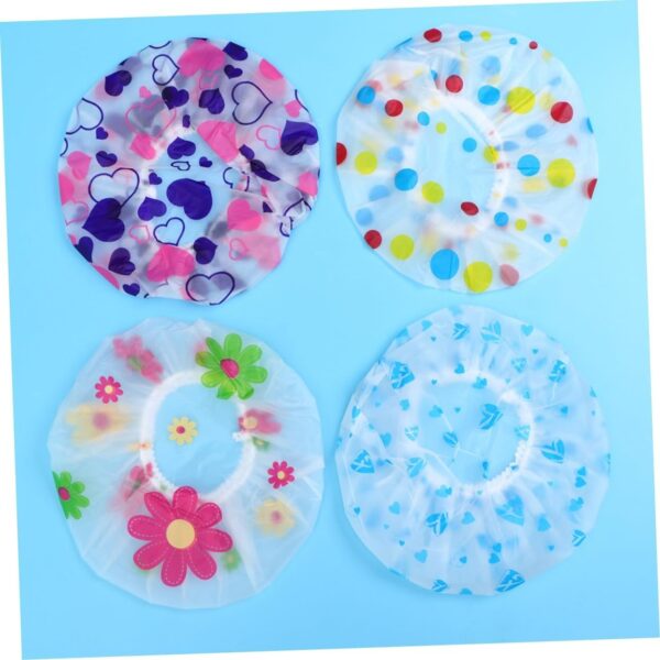 Waterproof Plastic Shower Cap (Each) - Image 4