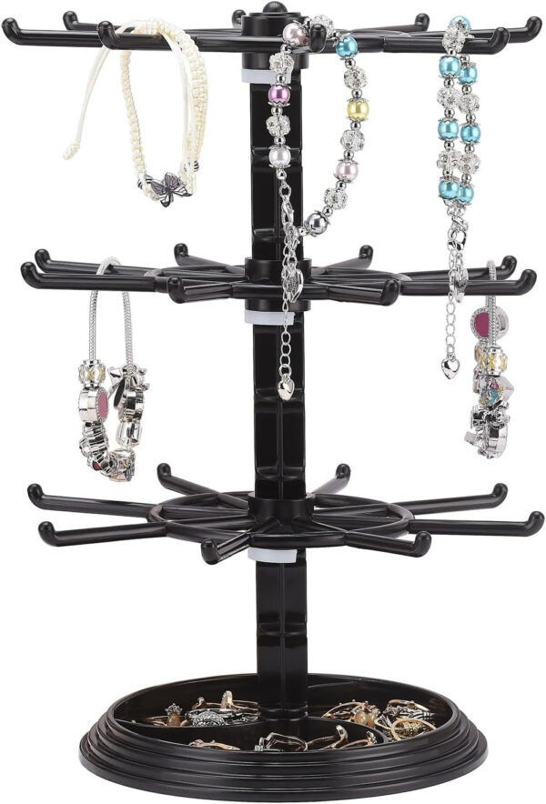 Rotating Jewelry Display Holder (3 Tier) - Image 3