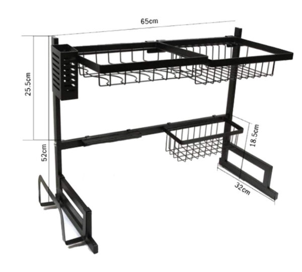 Space Saving Dish Draining Rack (85cm) - Image 3