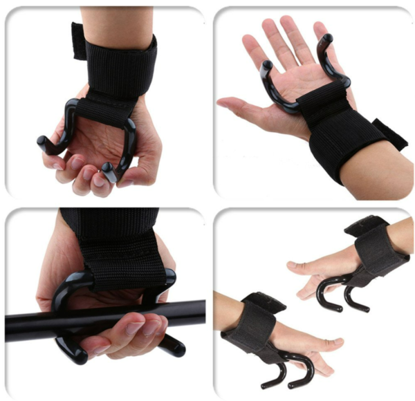 Weightlifting Rod Hook Wrist Support Strap (2 pcs) - Image 3