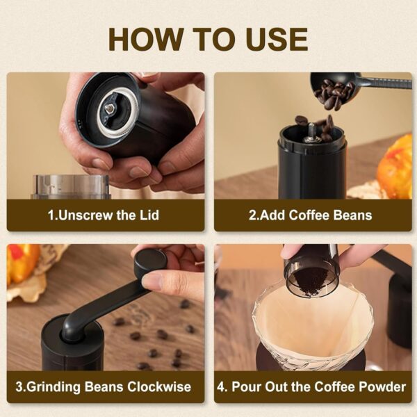 Portable Manual Coffee Bean Grinder - Image 4