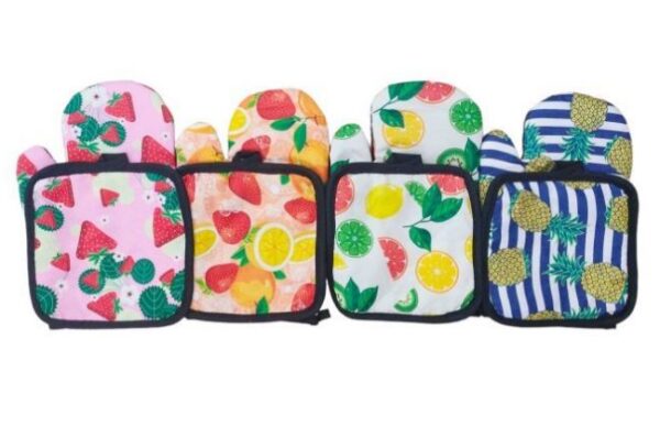 Fruit Print Oven Mitt And Potholder Set (2 pcs) - Image 5