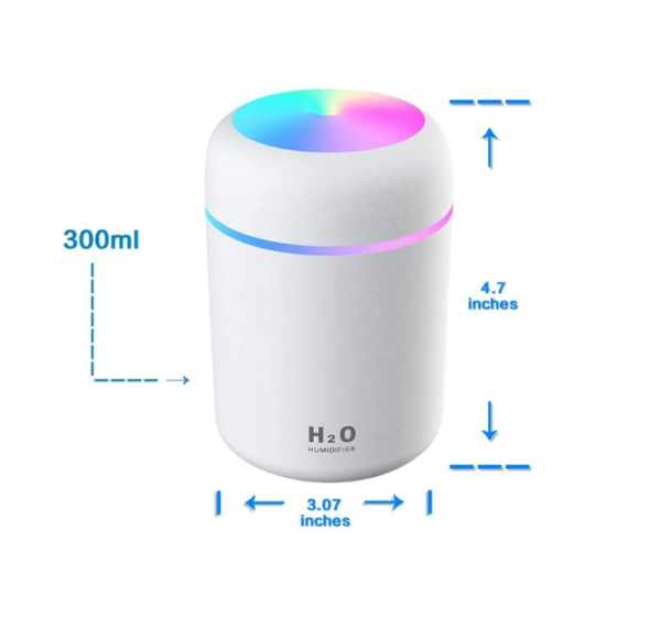 Colorful Cool Mini Humidifier (300ml) - Image 5