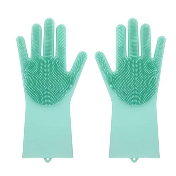 Multifunctional Silicone Pet Scrub Gloves - Image 3