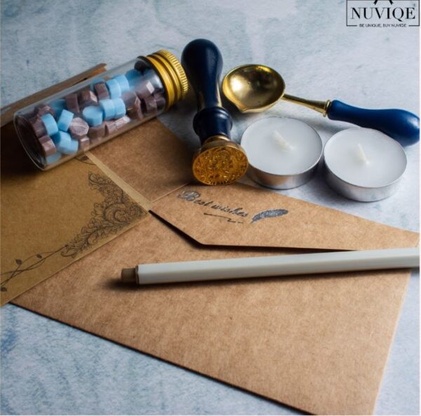 Vintage Sealing Wax And Stamp Kit - Image 4