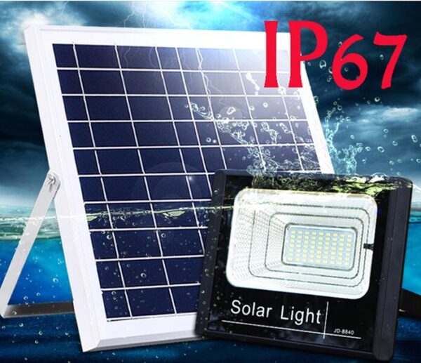 LED Solar Floodlight with Solar Panel (300W) - Image 3