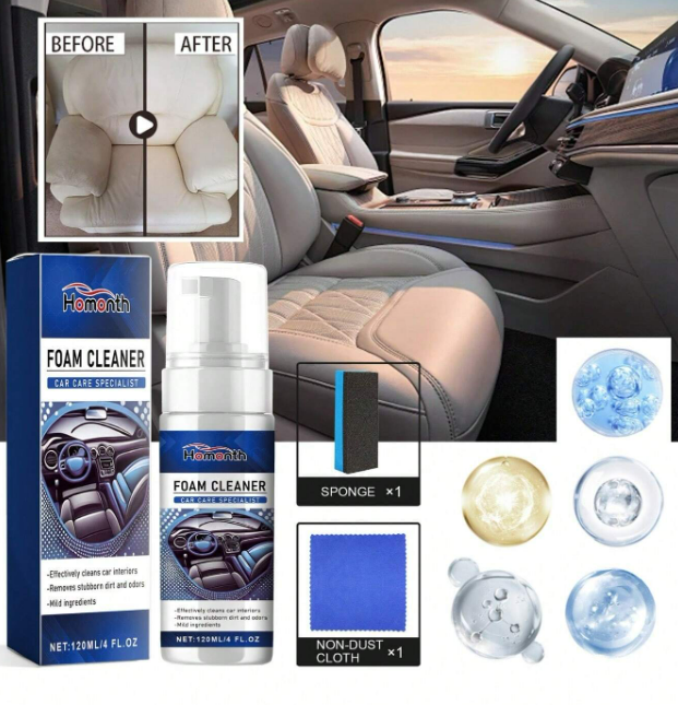 Leather Interior Cleaning And Renovation Foam (120ml)