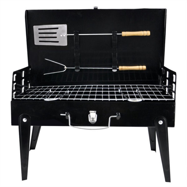 Portable Grill With Carry Handle And Tools - Image 4