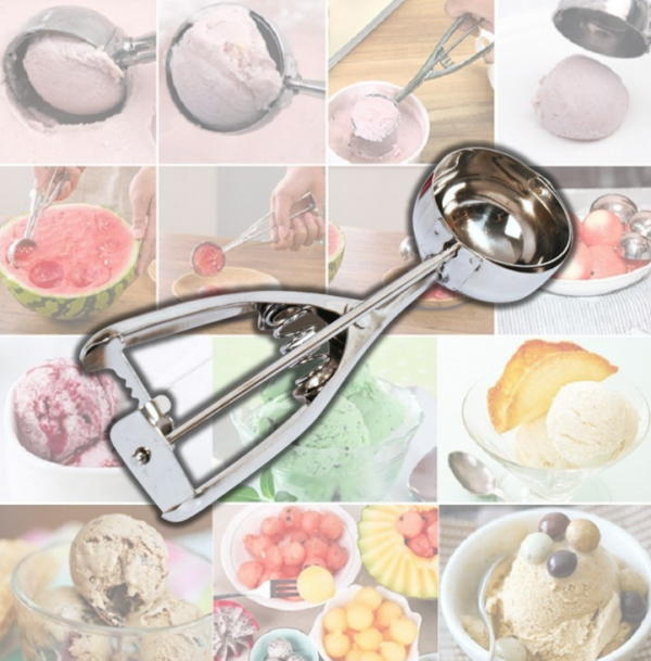 Stainless Steel Ice Cream Scoop - Image 4