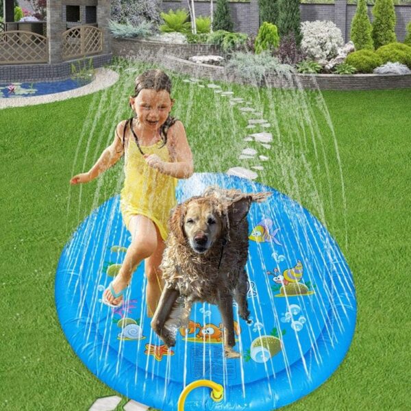 Inflatable Round Water Splash Play Fountain For Children (1m)