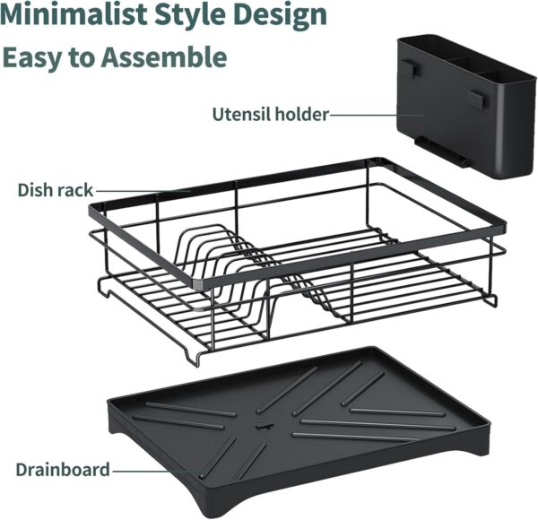 Dish Drying Rack With Drainage Spout - Image 3