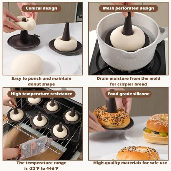 Silicone Bagels Moulds (6 pcs) - Image 4