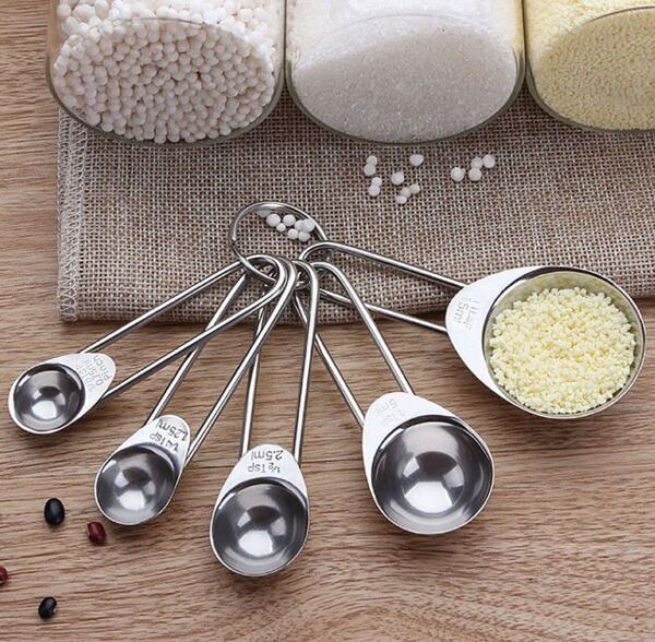 Stainless Steel Measuring Spoon Set (5 pcs) - Image 4