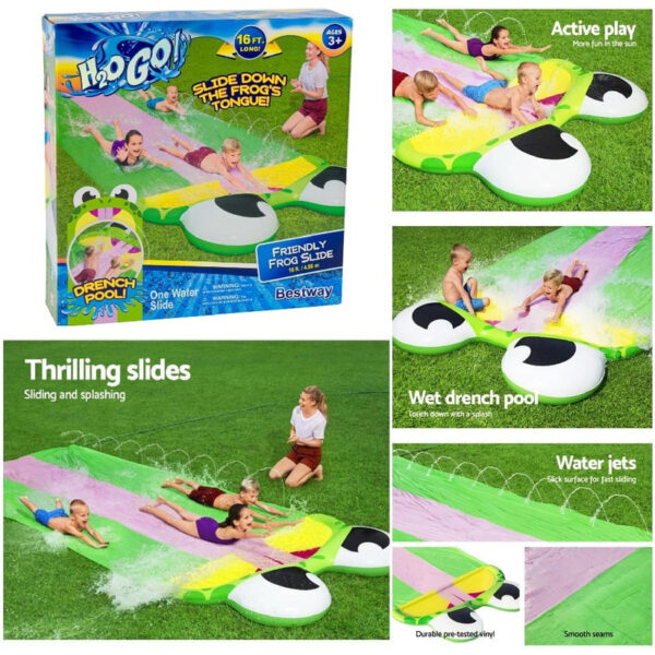 Friendly Frog Lawn Water Slide (4.8m)