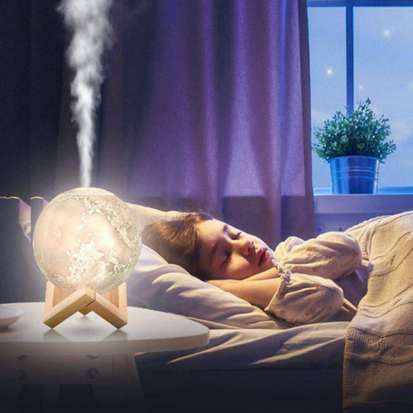 3D Moon Lamp Air Humidifier (13cm) - Image 3