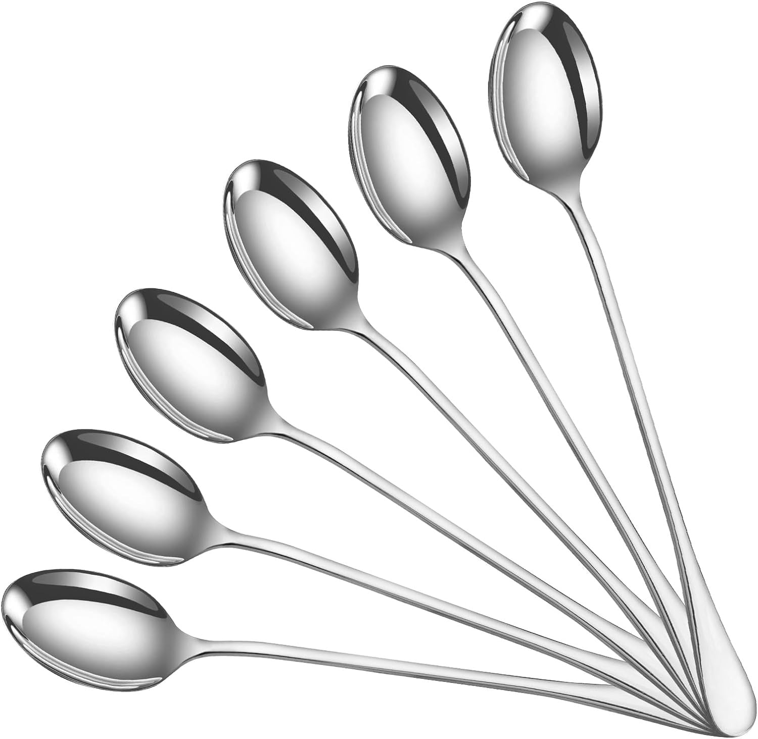 Stainless Steel Long Handle Tea Spoon Set (6 pcs)