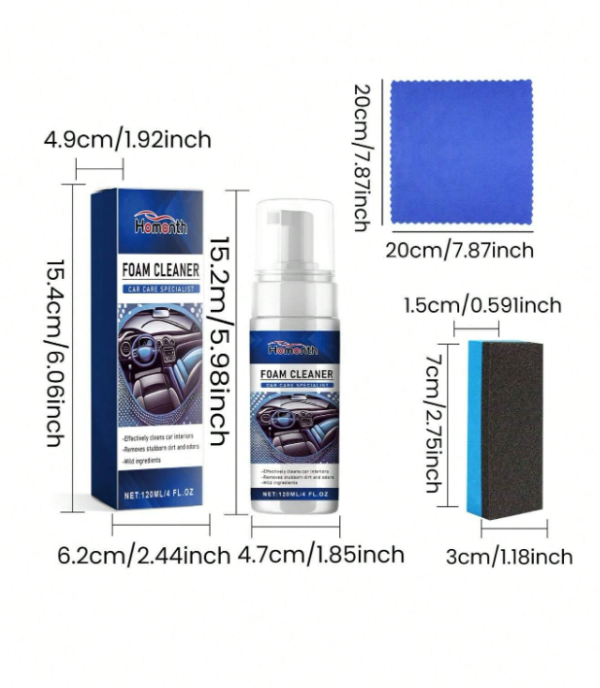 Leather Interior Cleaning And Renovation Foam (120ml) - Image 4