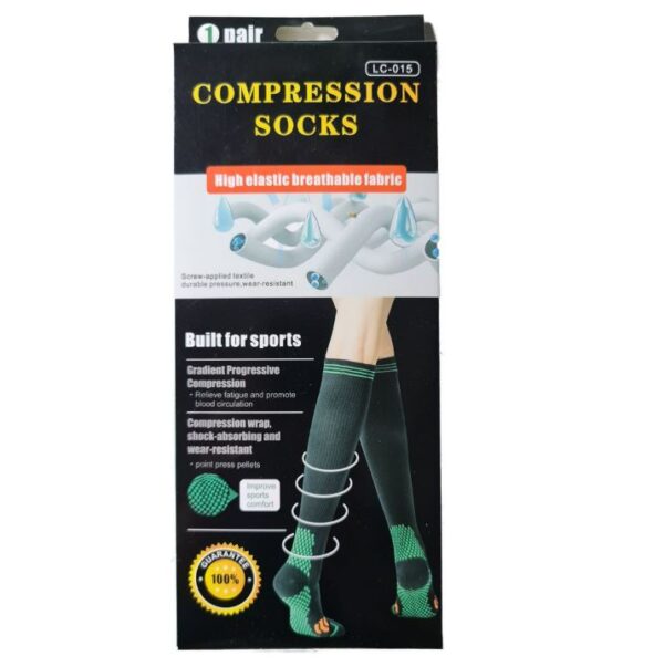 High Elastic Breathable Compression Socks (S/M) - Image 3